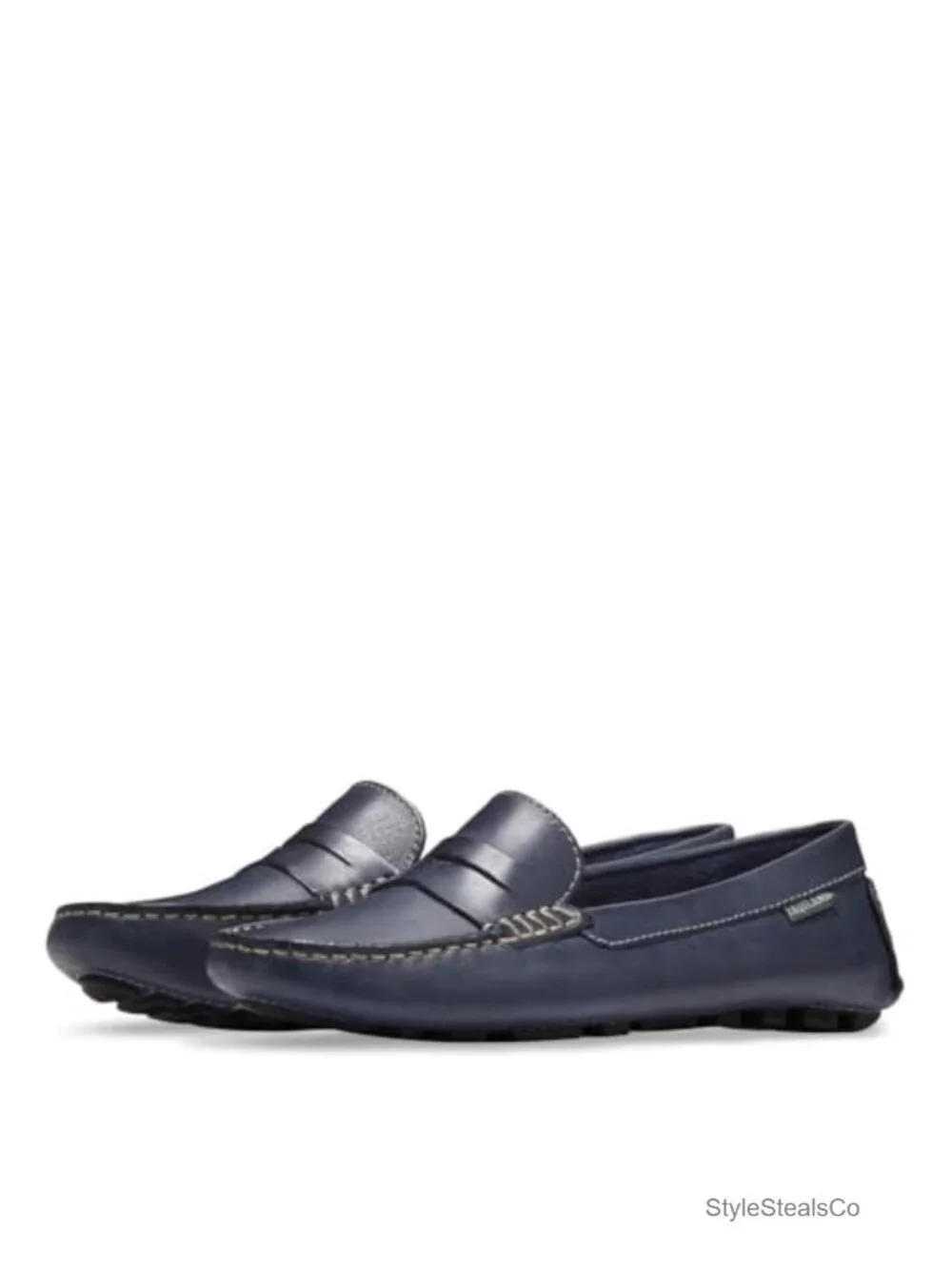 Leather Lined Loafer with Fringe Round Toe Pull-On